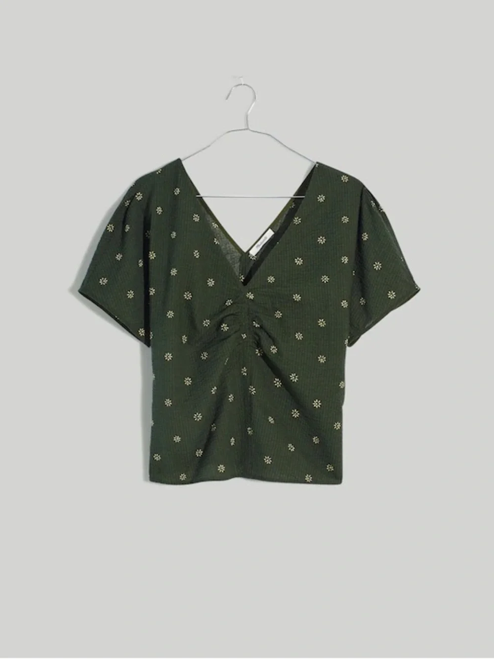 Madewell Top Blouse Puff Sleeve Floral Women’s size 6 NWT